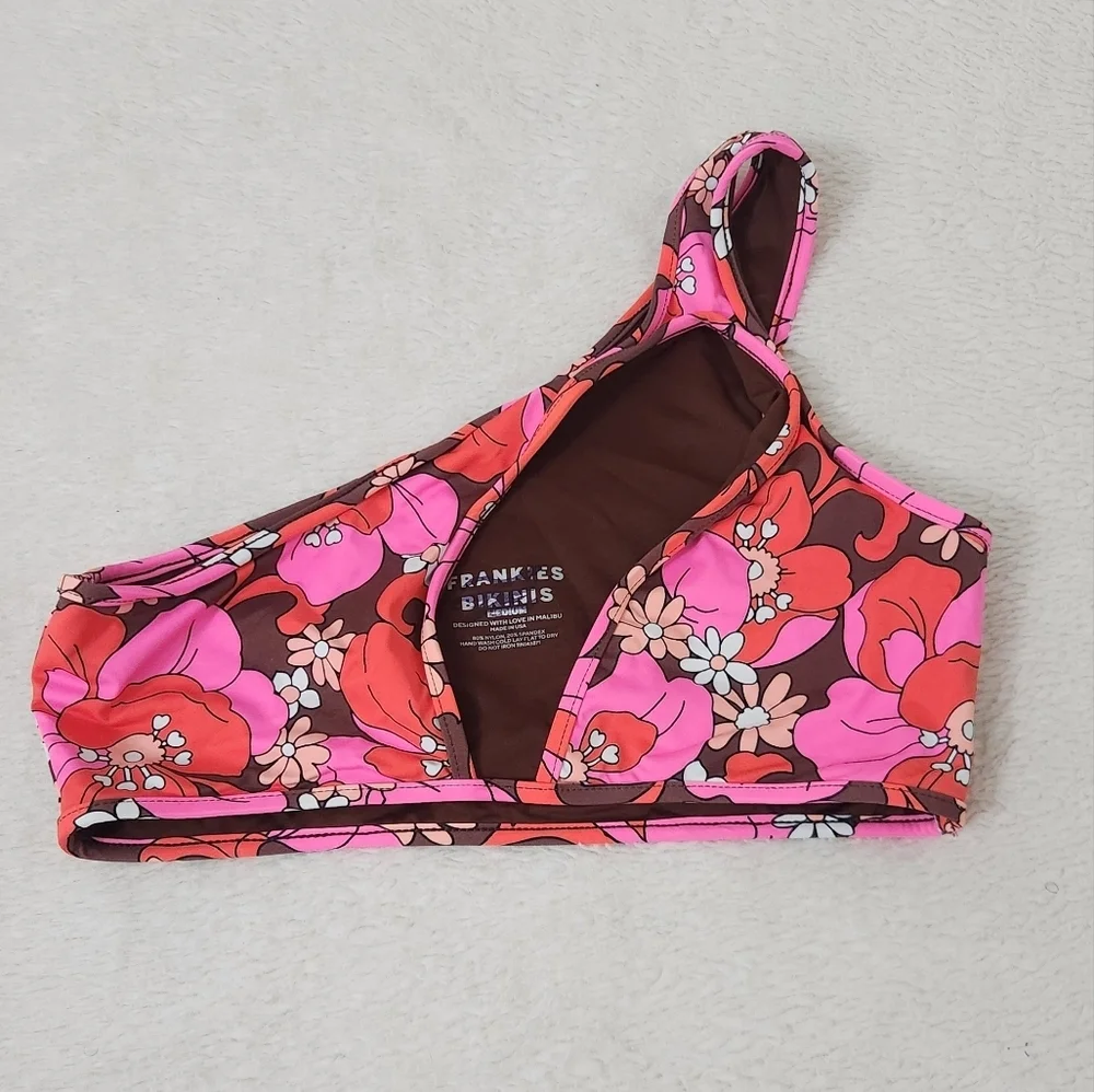 New!Frankie's Bikinis‎ Syd One Shoulder Bikinis Top